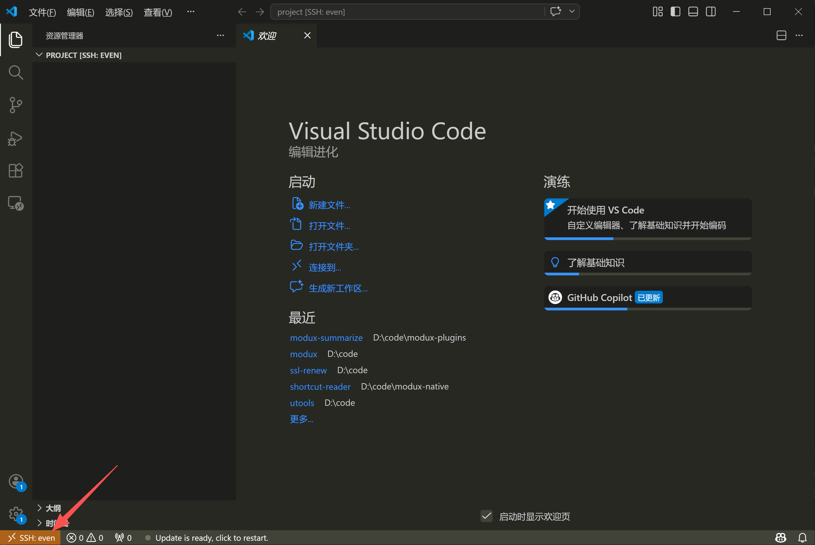 VS Code Remote-SSH 连接效果